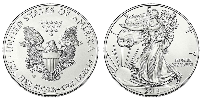 Amerykański orzeł - srebrna moneta