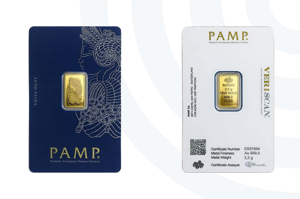 Sztabka złota 2,5 g Fortuna PAMP w dostawie natychmiastowej